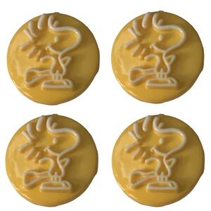 VTG 60s Peanuts Charlie Brown Collectible “Woodstock” Yellow Shank Buttons TM